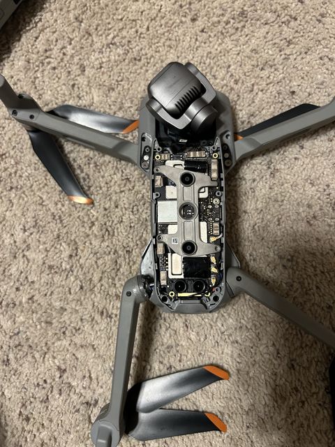 Air 2S with the shell off, showing the internals